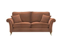 Parker Knoll - Burghley Large 2 Seater Leather Sofa - Roma Nutmeg