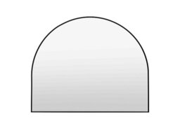 Heston Overmantle Arched Mirror - Black