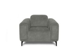 Elphaba Fabric Chair with Storage Arms - Marble Stone