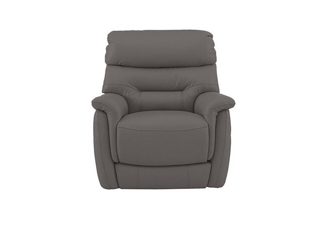 World of Leather - Chicago BV Leather Power Recliner Armchair - BV Elephant