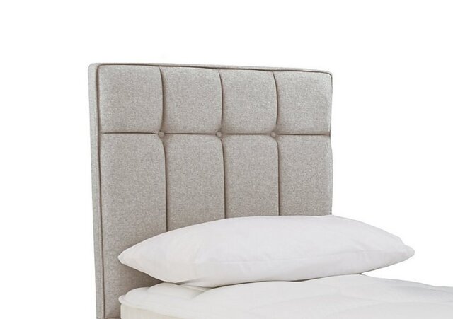 Sleepeezee - Beam Floor Standing Headboard - Single - Tweed Stone