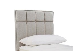 Sleepeezee - Beam Floor Standing Headboard - Single - Tweed Stone