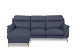 World of Leather - Eclipse Leather 3 Seater Power Recliner Left Hand Facing Chaise End Sofa with Power Headrests