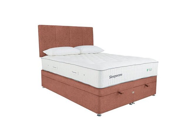 Sleepeezee - Natural Touch 3000 End Ottoman Divan Set - Super King - Burnt Orange