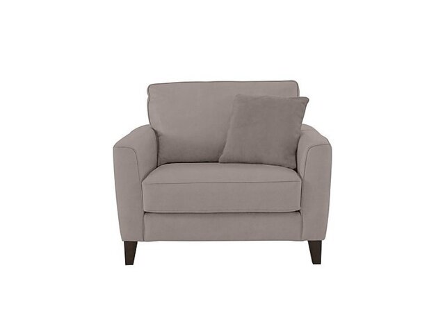 Ideal Home - Brondby Fabric Cuddle Chair - Silver