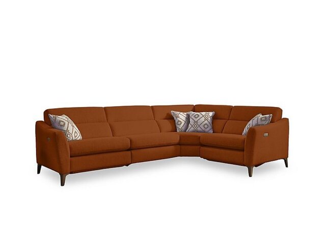 Moderna Right Hand Facing Corner Sofa with Power Recliner