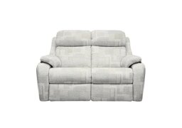 Kingsbury 2 Seater Fabric Power Recliner Sofa - Lydia Blush