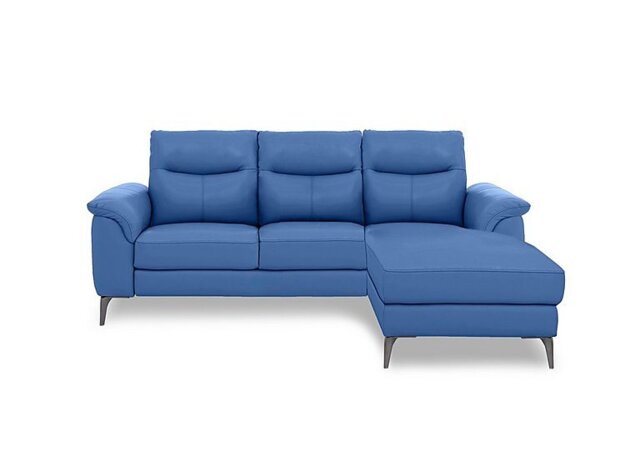 Morgan Leather 3 Seater Sofa with Right Hand Facing Chaise End