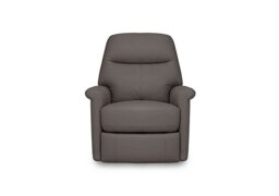 World of Leather - Compact Collection Lille Leather Chair with Power Recliner - BV Elephant