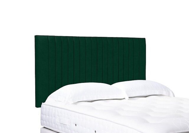 Artisan Collection Cadenza High Strutted Headboard - Small Double - Plush Emerald