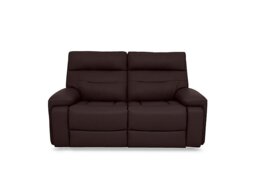 Cinemax Leather 2 Seater Power Recliner Sofa with Power Headrests - Burgundy