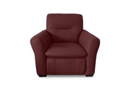 World of Leather - Restore NC Leather Power Recliner Chair - NC Deep Red