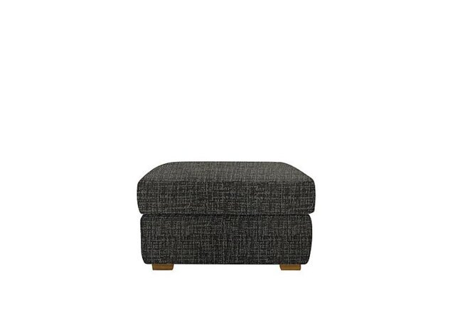 G Plan - Seattle Fabric Storage Footstool with Wooden Feet - Victoria Slate