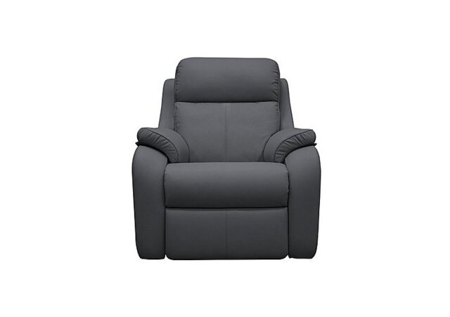 G Plan - Kingsbury Leather Power Recliner Armchair - Cambridge Petrol Blue