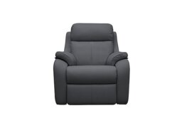 G Plan - Kingsbury Leather Power Recliner Armchair - Cambridge Petrol Blue