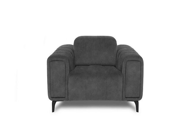 Elphaba Fabric Chair with Storage Arms - Dexter Shadow