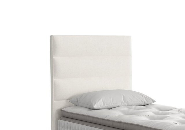 Vispring - Farleigh Floor Standing Headboard - Single - Faux Suede Snow