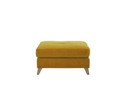 The Lounge Co. - Hermione Fabric Footstool - Golden Spice