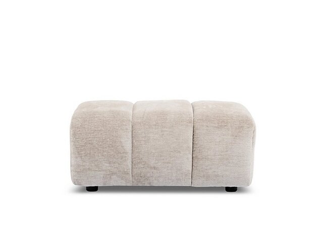 Rhianna Large Fabric Footstool - Lead Grey