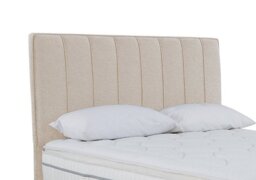 Sleepeezee - Daniel Floor Standing Headboard - Double - Tweed Cream