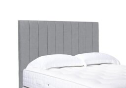 Artisan Collection Elyse High Floor Standing Headboard - Single - Aston Silver
