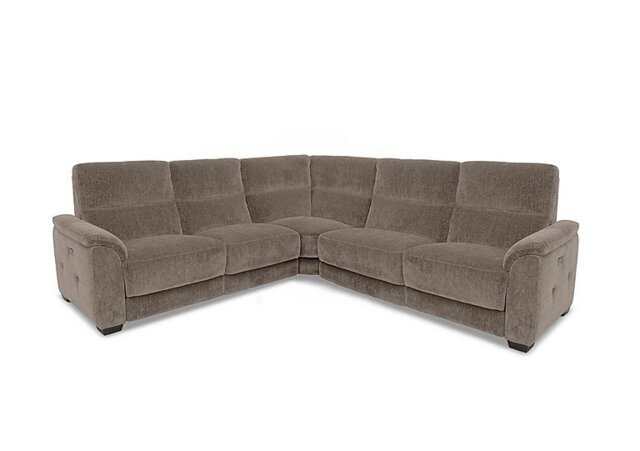 Saffron Large Fabric Power Recliner Corner Sofa - Sofas and Armchairs - In Time for Christmas