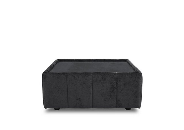 Bellissimo Square Glass Top Table - Black & Gold
