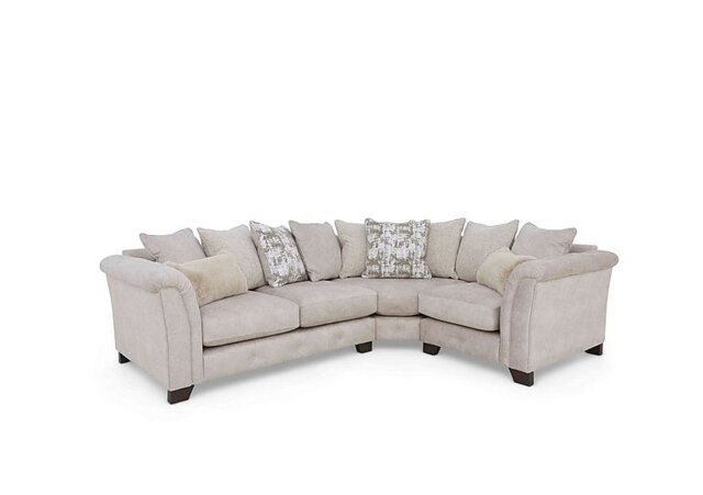 Aura Scatter Back Right Hand Facing Corner Sofa - Enzo Cream