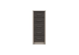 London Bedrooms - Paddington 5 Drawer Narrow Chest - Fired Earth