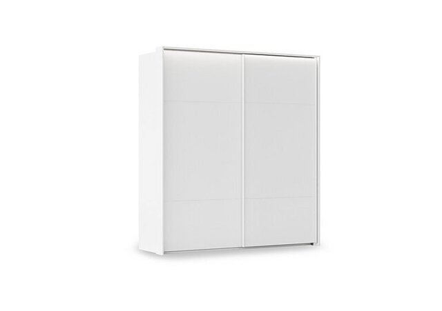 Rauch - Haven 210cm 2 Door Slider Wardrobe with Décor Doors and Lights - Alpine White