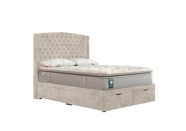 Sealy - Ashton Ottoman Divan Set - Double - Velvet Dove