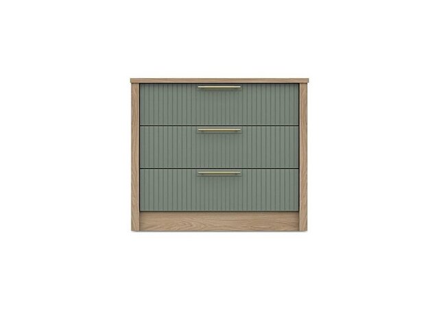 London Bedrooms - Chelsea 3 Drawer Chest with Gold Handles
