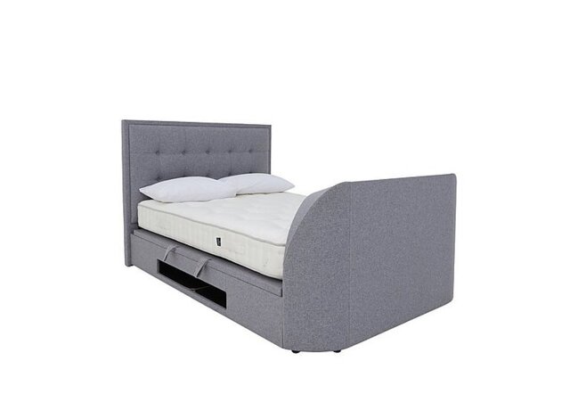 Athos TV Ottoman Bed Frame - King Size - Marbella Grey