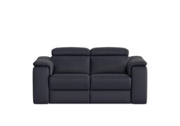 Nicoletti - Canto 2 Seater Leather Power Recliner Sofa with Power Headrests - Torello Blu