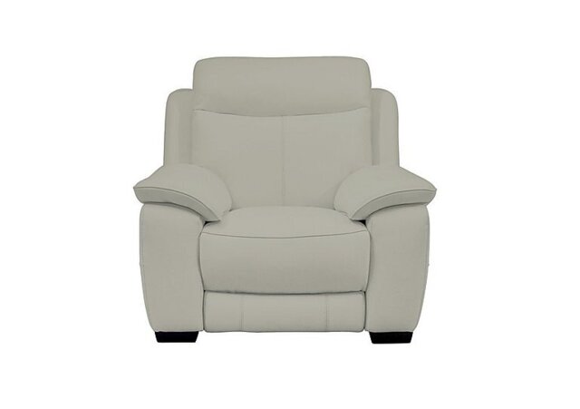 World of Leather - Starlight Express Leather Armchair - Silver Grey