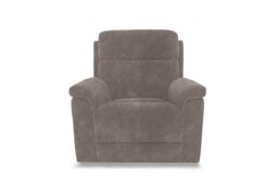 Raven Fabric Power Recliner Chair - Marble Charcoal Grey