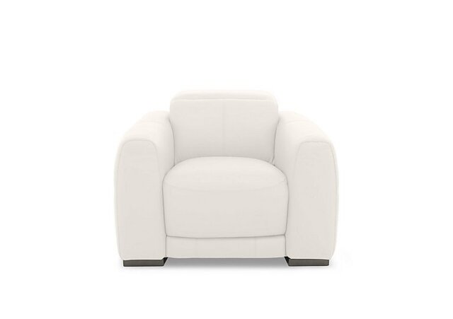 World of Leather - Edison Leather Chair - Star White