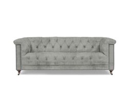 At The Helm - Wallace 3 Seater Fabric Chesterfield Sofa - Doves Tale