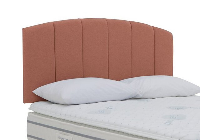 Sleepeezee - Banff Strutted Headboard - King Size - Burnt Orange