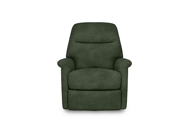 Compact Collection Lille Fabric Rocker Swivel Chair with Power Recliner - Olive Green
