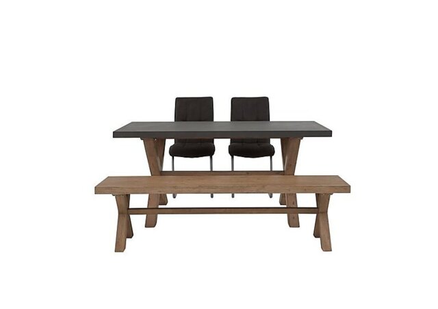 Fusion Small Table, 2 Chairs and Dining Bench Set