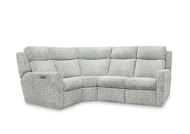 G Plan - Wren Small Fabric Corner Sofa with Power Recliner - Shore Oatmeal - Sofas and Armchairs