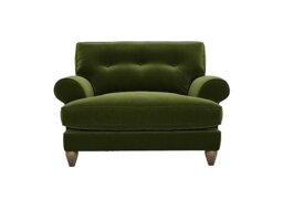 The Lounge Co. - Bronwyn Fabric Classic Back Snuggler - Woodland Moss