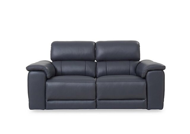 Genius Leather 3 Seater Power Recliner Sofa with Power Headrest and Bluetooth Speakers - Lavender
