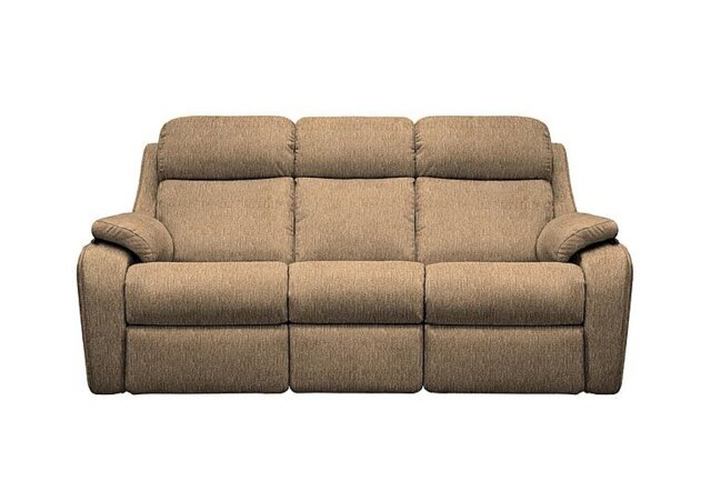 G Plan - Kingsbury 3 Seater Fabric Sofa - No Recliner - Boucle Cocoa - Sofas and Armchairs - In Time for Christmas