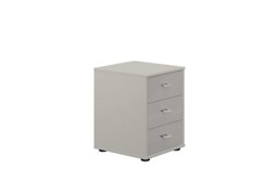 Wiemann - Santa Cruz 40cm 3 Drawer Bedside Chest - Grey - Bedroom Furniture - In Time for Christmas