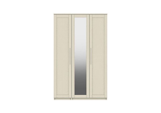 London Bedrooms - Fenchurch 3 Door Wardrobe with Mirror - Champagne