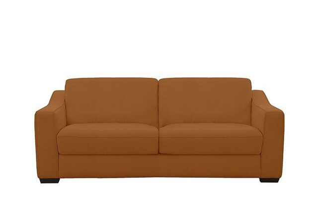 World of Leather - Optimus Space Saving NC Leather Sofa Bed with Memory Foam Mattress - Pecan Brown - Sofas and Armchairs - In Time for Christmas