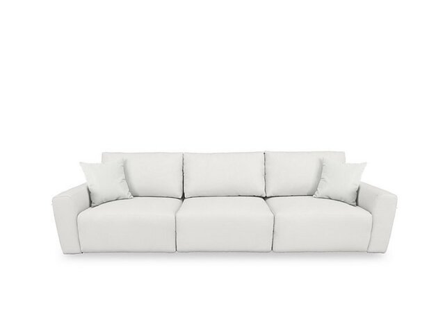 World of Leather - Gemini NC Leather 3 Seater Power Glider Sofa - NC Star White