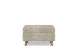 Malmo Fabric Coffee Table Storage Footstool - Cream